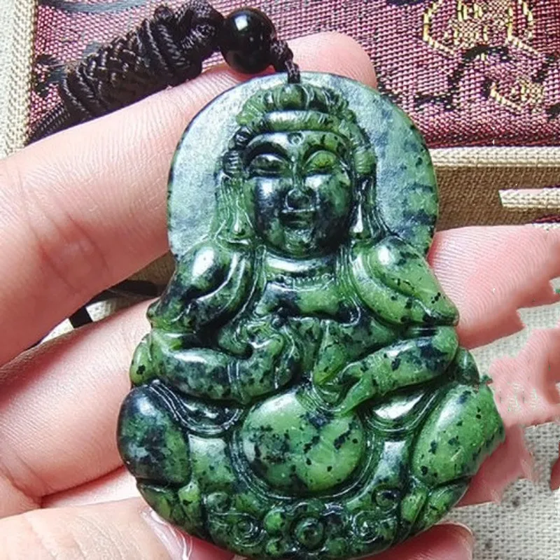 

The New Medicine King Shi Guanyin Pendant Is A Pure Natural Treasure Meteorite, Which Keeps The Men's Sweater Chain Pendant Safe