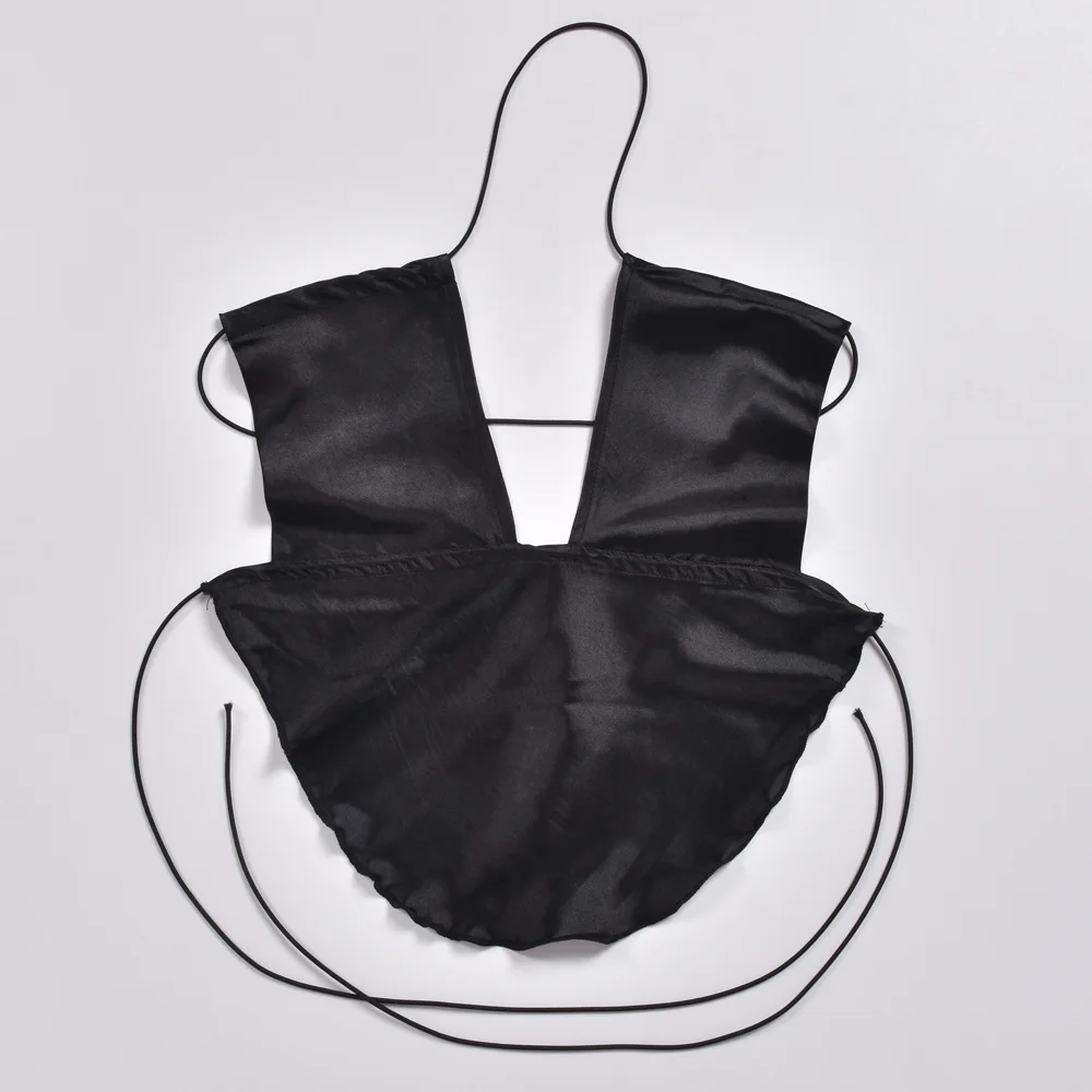 

Women Halter Crop Cami Tops Summer y2k E-Girls Sexy Sleeveless Backless Deep V Neck Ruffles Solid Color Camisole Tops 2021