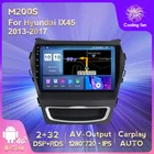 Автомобильный dvd-плеер, 6 ГБ ОЗУ + 128 Гб ПЗУ, 4G LTE, Android 11, Восьмиядерный процессор, gps для Hyundai IX45, Santa fe 2013, 2014-2017, радио, стерео навигация