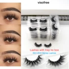 Visofree 30100 пар 3D норковые ресницы оптом Искусственные ресницы толстые Искусственные норковые ресницы без животных