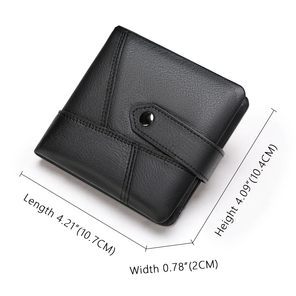 MVA мужской кошелек из натуральной кожи маленький с карманом для монет модные