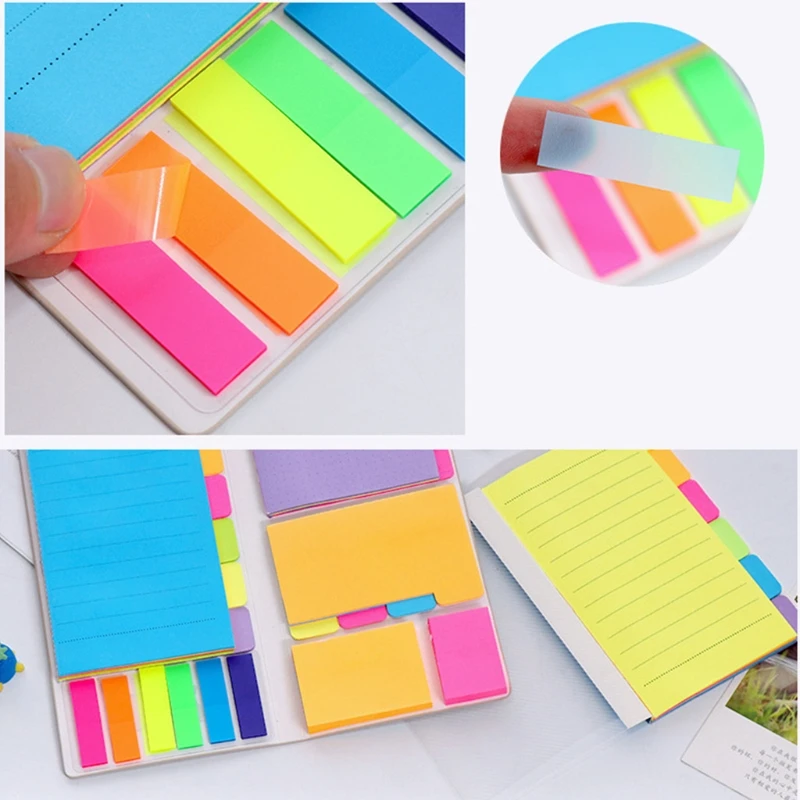 Многоцелевой набор клейких заметок цветной разделитель самоклеящиеся блокноты