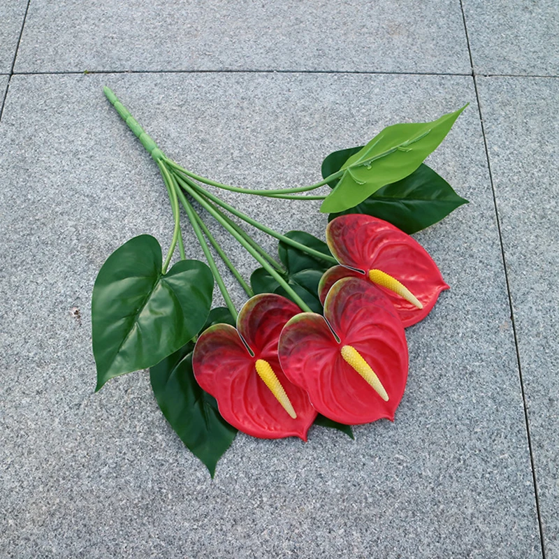 1 шт. искусственный антуриум Искусственные цветы Крытый зеленый завод балкон