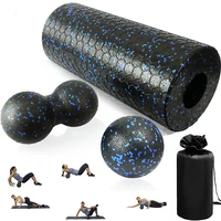 yoga roller massage ball set with carry bag epp fitness foam roller muscle roller peanut balls deep muscle relax fascia ball