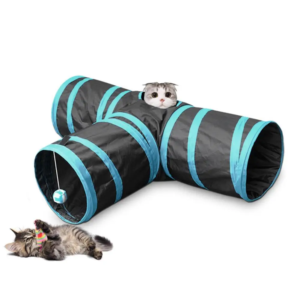TINGHAO мягкий туннель для кошек домашних животных игрушки тканевый тюбик скрытие