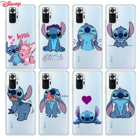 Silicone Cover Cartoon Lilo Stitch Disney For Xiaomi Redmi Note 10S Pro Max Pro Phone Case