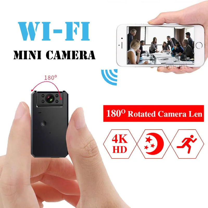 2020 новая мини WiFi камера 4K HD видео аудио рекордер с ИК ночного видения обнаружения