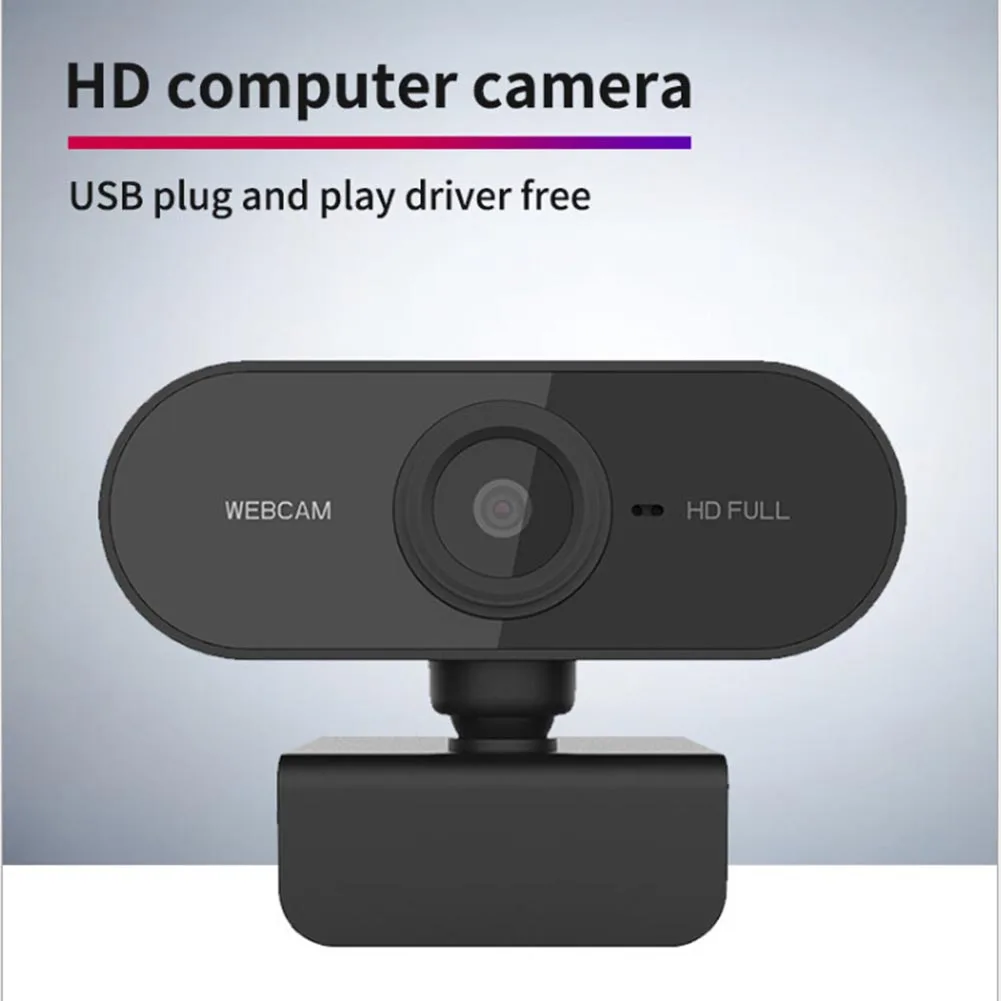

HD 1080P Webcam Mini Computer PC WebCamera with Microphone Rotatable Cameras for Live Broadcast Video Calling Conference Work