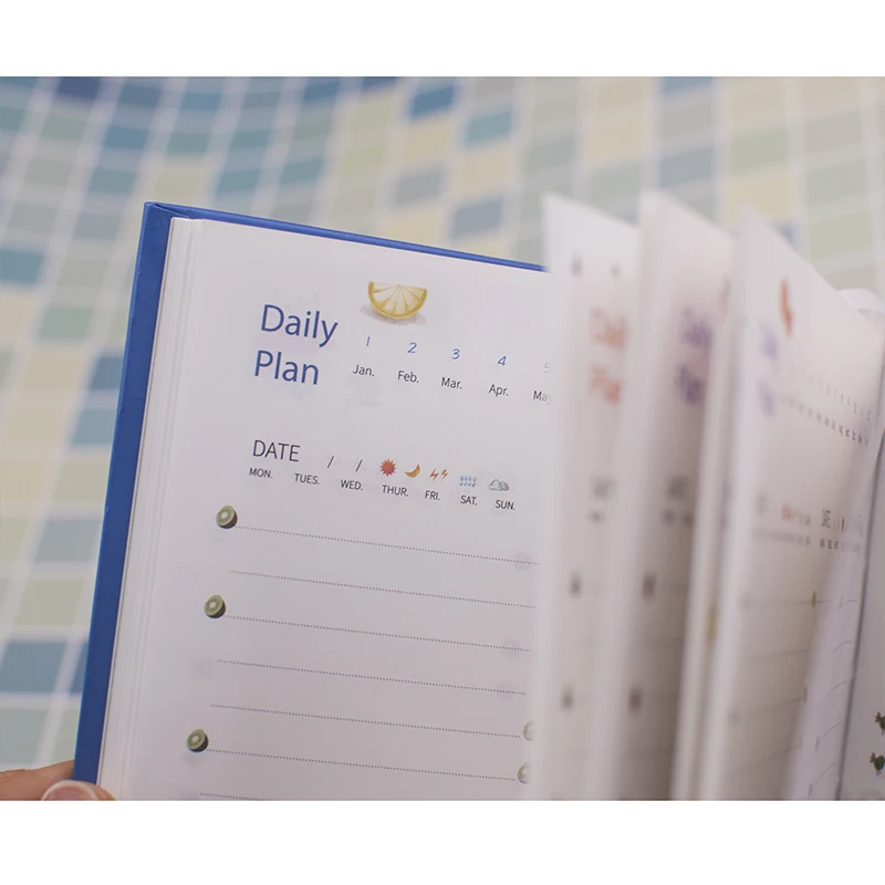 Diary Planner 2022 Notepad NoteBook 365 Days List Colorful Inner Page Daily Plan Yearly Agenda School Office Stationry Supplies |