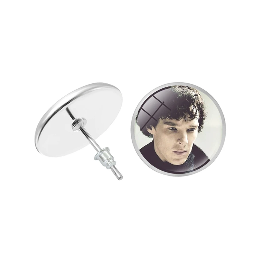 Sher серьги с замком я Шерлок фильм Холмс черный белый стеклянный купол