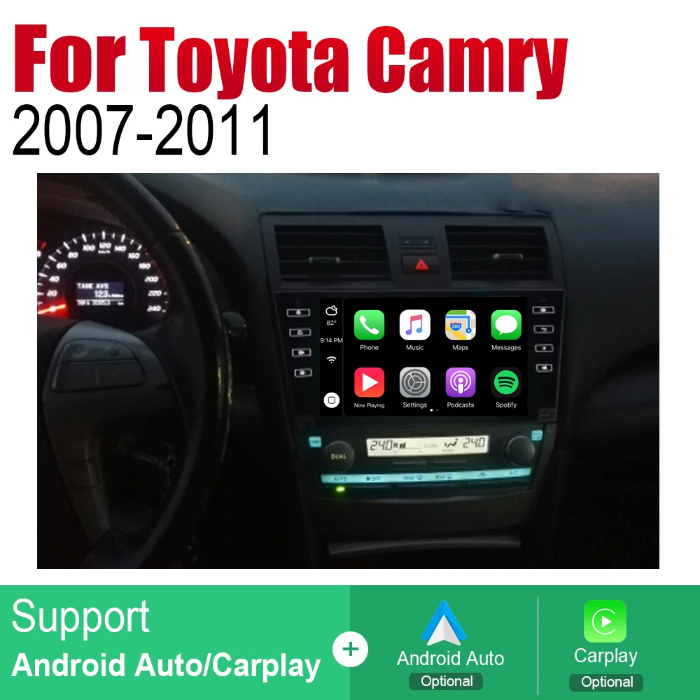 ZaiXi Авто Радио 2 Din Android Автомобильный плеер для Toyota Camry 2007 ~ 2011 gps Навигация BT Wifi
