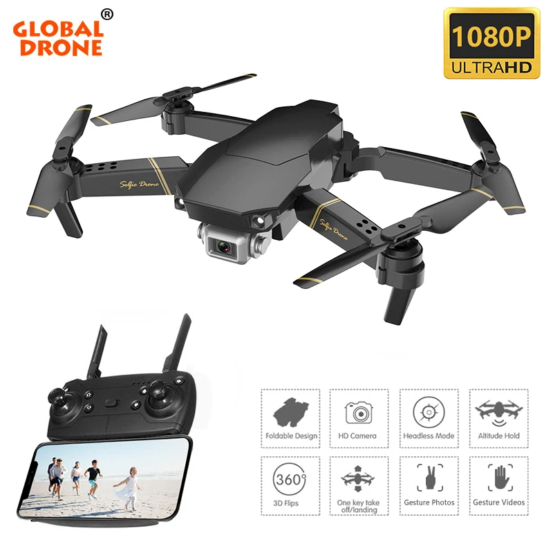 Global Drone EXA складной Радиоуправляемый Дрон с камерой HD мини Квадрокоптер с высокой фиксацией вертолет Juguetes Квадрокоптер Дрон VS E58 E520