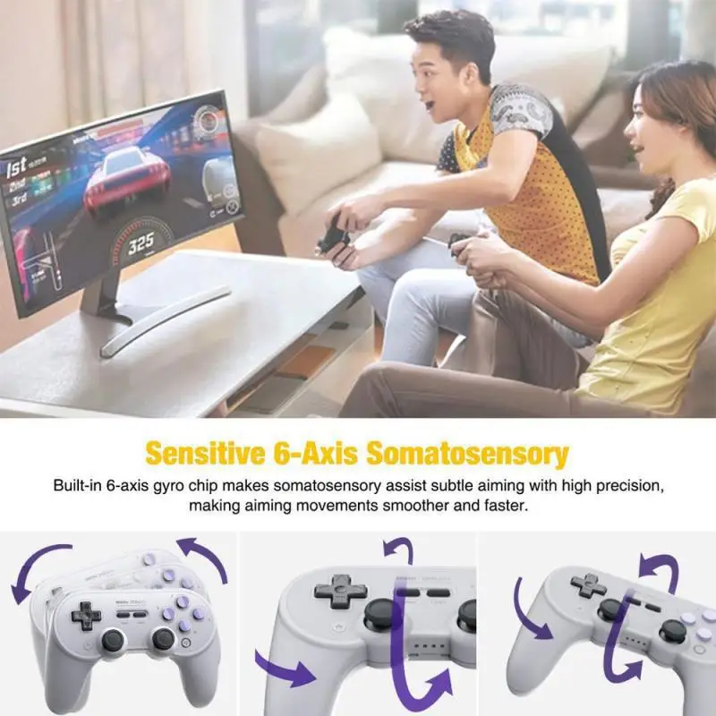 Игровой контроллер SN30 pro plus 8bitdo PRO с Bluetooth геймпад джойстиком для Windows Android macOS Nintendo