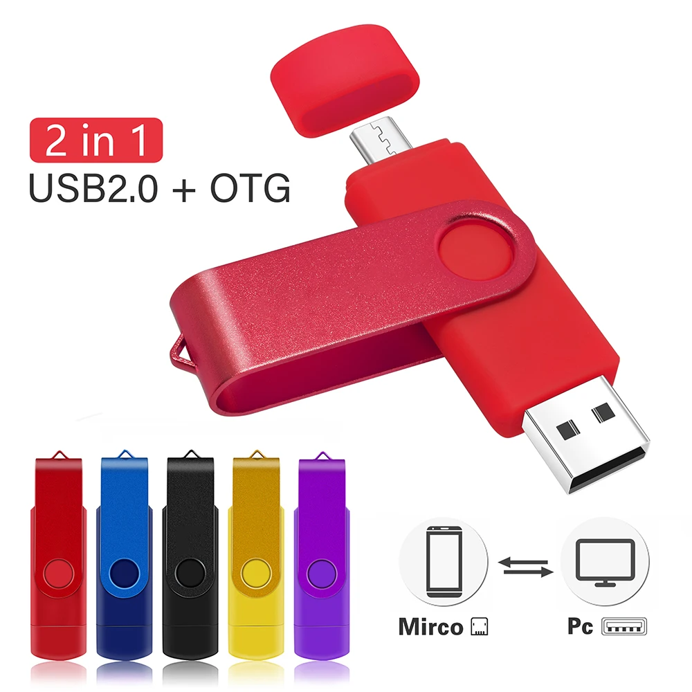 

Silver Cle Usb Flash Drives 64GB 32GB Pendrive 128GB Mini Pen Drive 16GB OTG 2 IN 1 Memoria Usb Stick 8GB Chiavetta Usb Key Gift