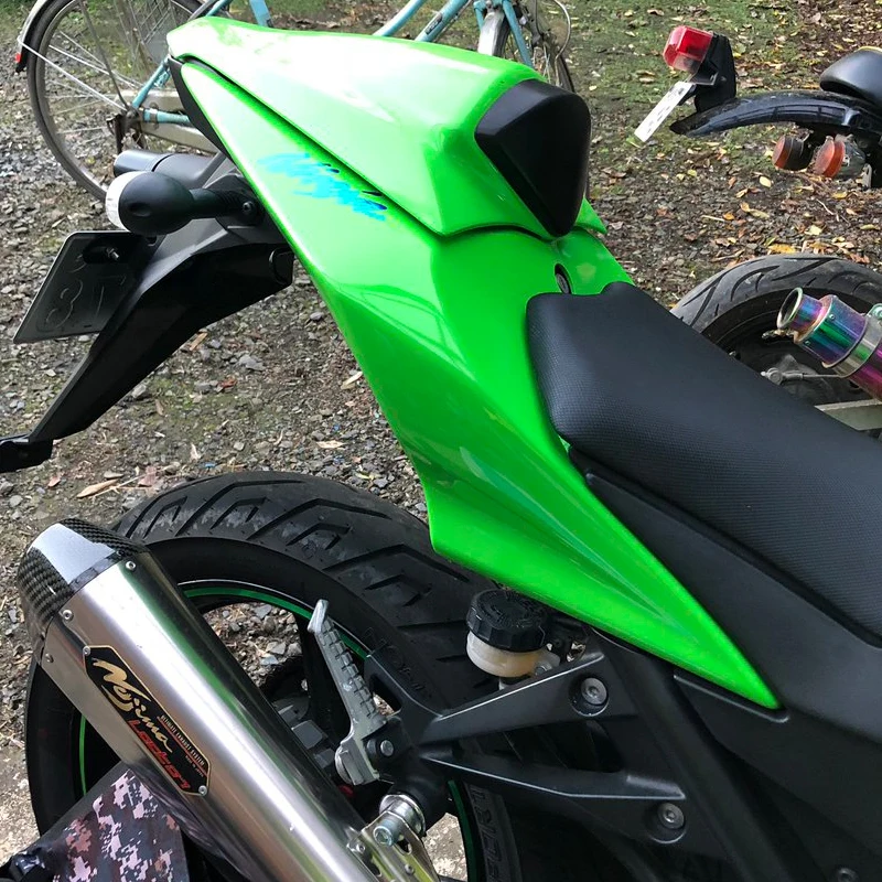 Обтекатель заднего сиденья для капота 2008 2009 2010 2012 Kawasaki Ninja EX 250 250R EX250 Pillion Зеленый
