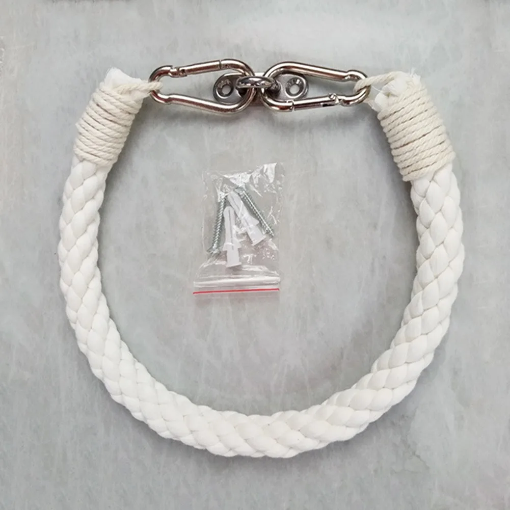 

50cm Vintage Weave Hanging Rope Jute Paper Towel Holder Toilet Roll Holder Bathroom Kitchen Roll Holder Paper Tissue Rack Hanger