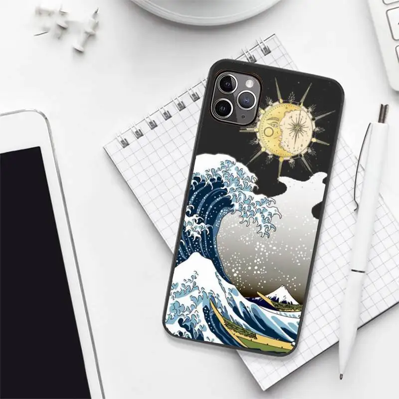 

aesthetic vaporwave sea Phone Case Candy Color for iPhone 6 7 8 11 12 s mini pro X XS XR MAX Plus