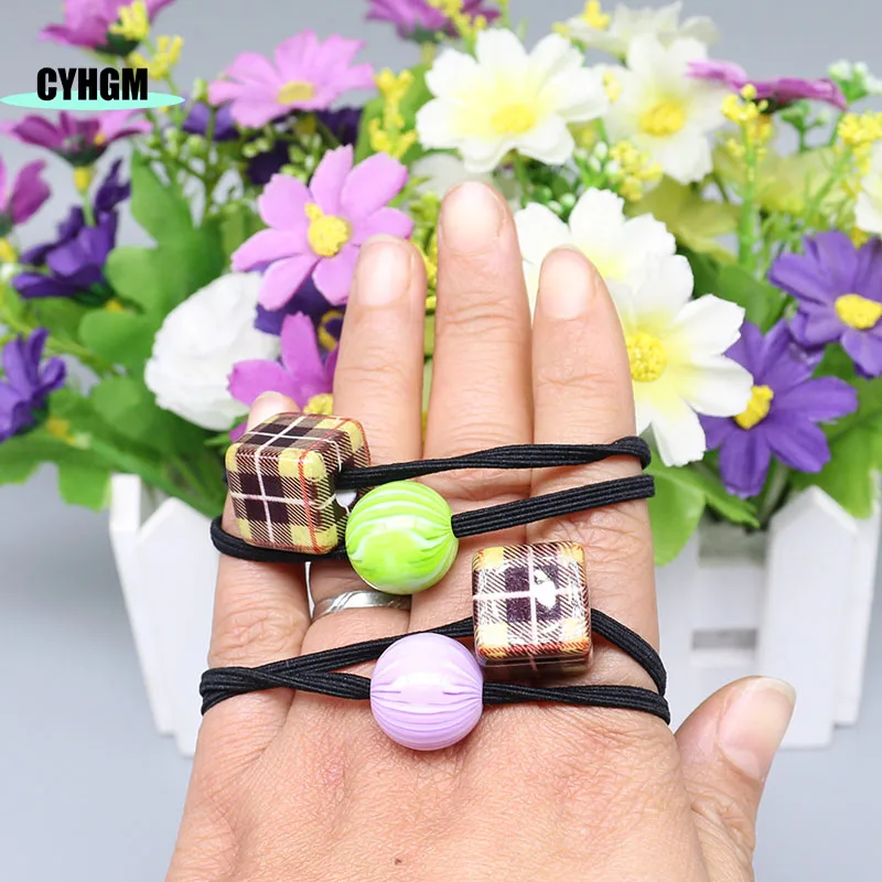 New Fashion amber Hair rope Accessories for Women Ultra-Stretch elastic hair bands Girls Band A01-3 |