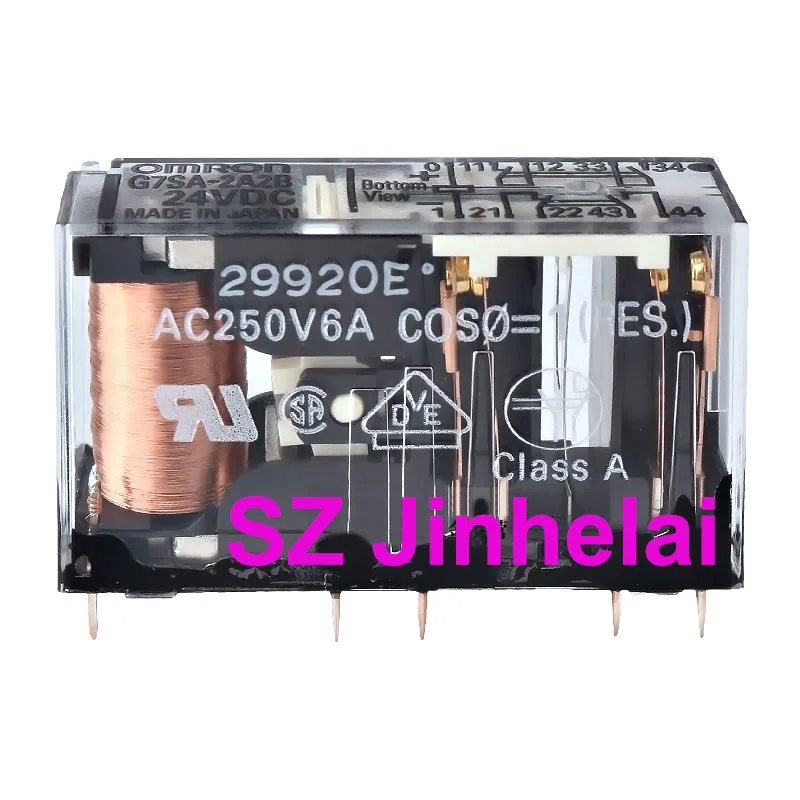 Фото Оригинальное небольшое безопасное реле OMRON G7SA-2A2B, 24 В постоянного тока, 48 В постоянного тока №1