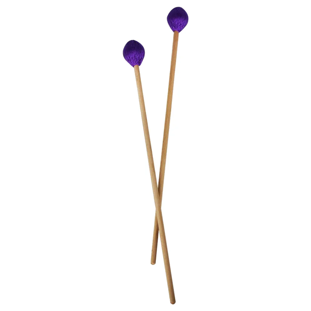 

1 pair of marimba mallets made of maple & woolen thread drumsticks (purple)
