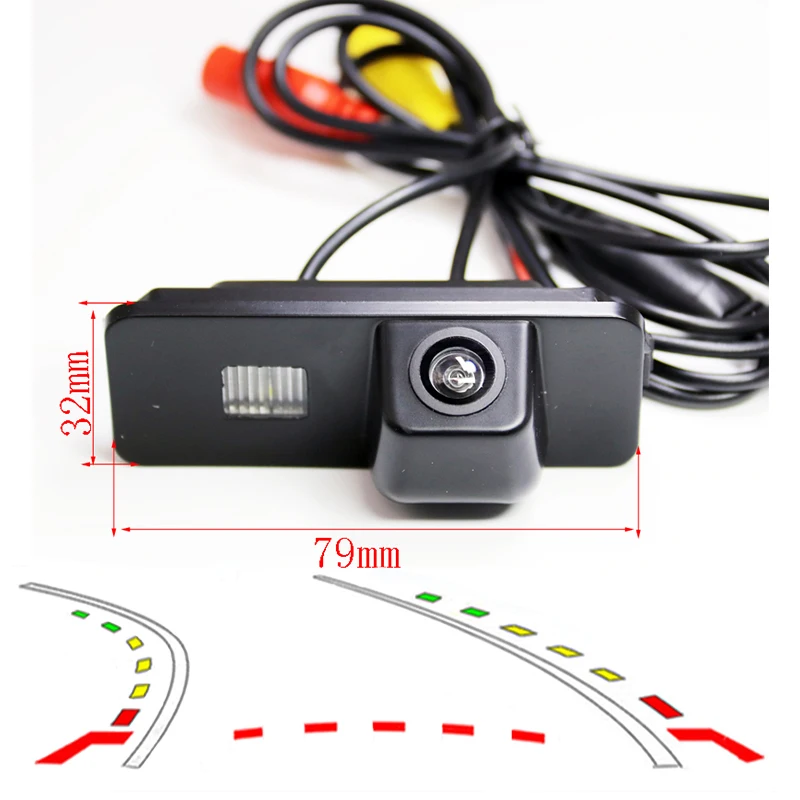 Автомобильная резервная камера заднего вида с динамической траекторией