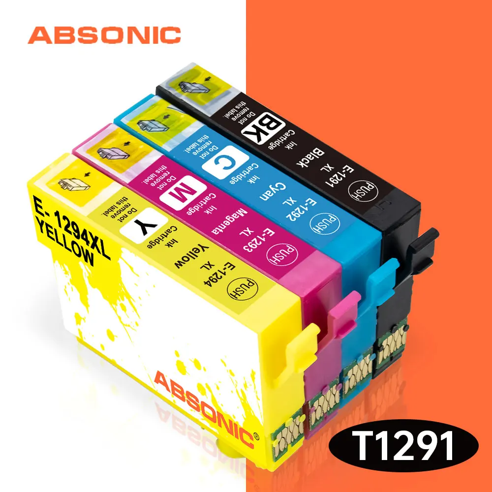 Сменный картридж T1291 для Epson T 1291 12XL 12 XL чернильный Stylus SX420W SX425W SX525WD SX230|Чернильные
