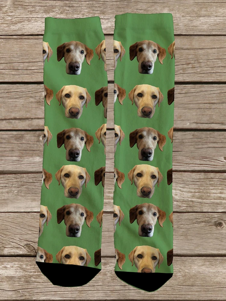 

3D Printed Custom Dog Face Socks Personalized Dog Socks Custom Dog Birthday Gifts Dog Lover Socks Christmas Gift Women Men Sock