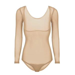 Одна деталь купальник танцевальная одежда с длинным рукавом живота Танцы Интимные аксессуары Для женщин боди дна рубашки танец живота Топы корректирующие