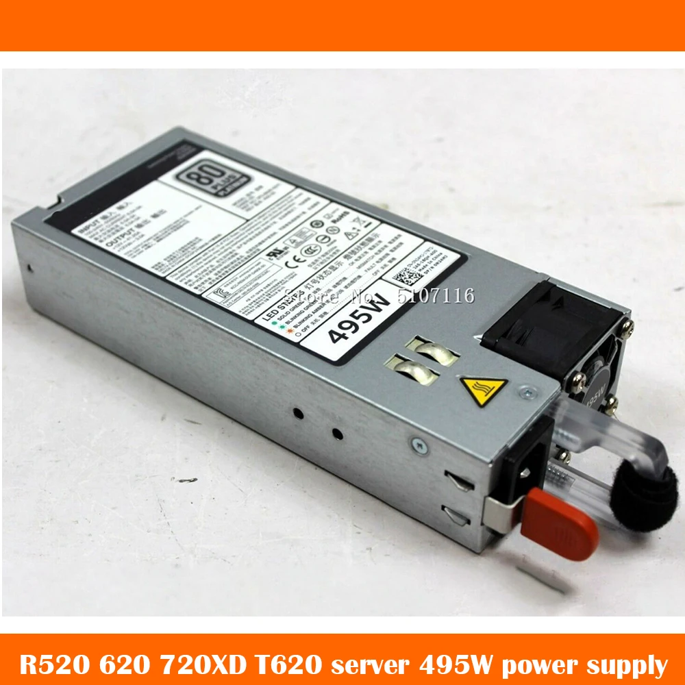 Оригинал для D495E-S0 F495E-S0 A 3GHW3 03GHW3 N24MJ 0N24MJ 495W блок питания будет полностью протестирован перед отправкой