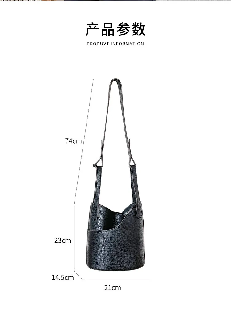 

2021 Spring New Women's Bag Handbag Trend Versatile One Shoulder Diagonal Bag Large Capacity Bucket Bag Women's Bag