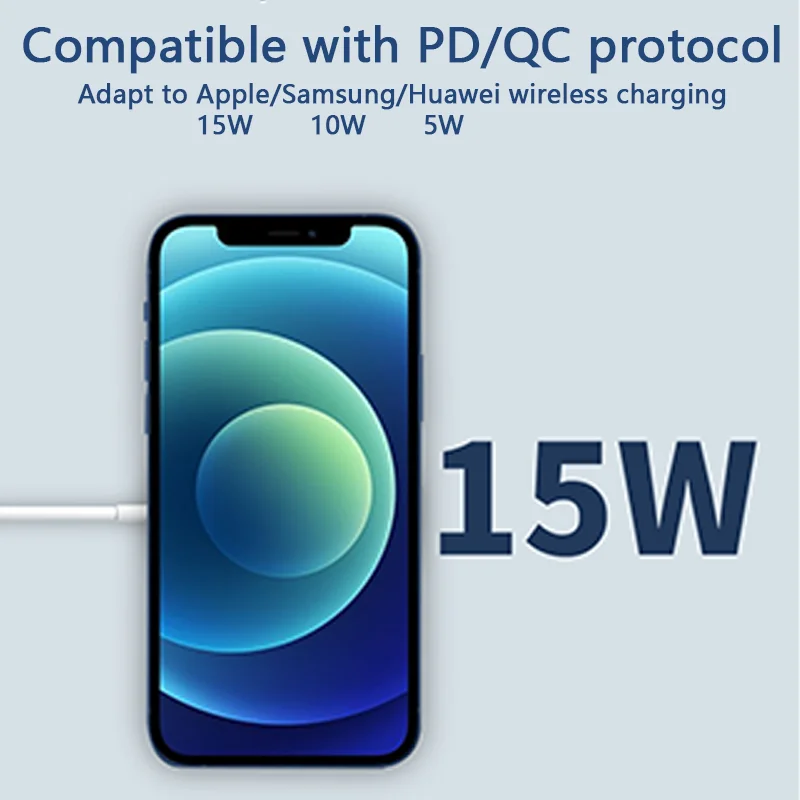 

15W Magnetic Wireless Charging Station for iPhone 12 Mini Pro Fast Wireless Charger For Xiaomi Samsung Huawei