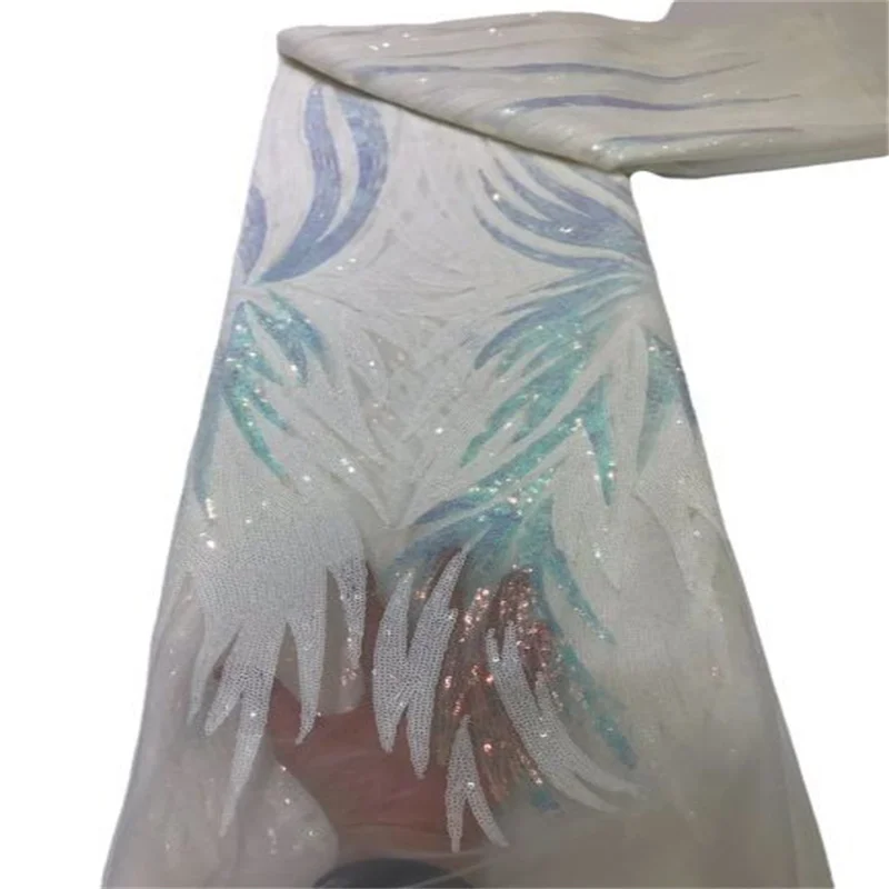 Зеленая/Золотая новейшая дешевая вышивка французская Тюлевая кружевная ткань с