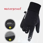 Зимние мужские перчатки, велосипедные водонепроницаемые защитные перчатки для сноуборда, теплые флисовые мужские мотоциклетные перчатки для сенсорного экрана
