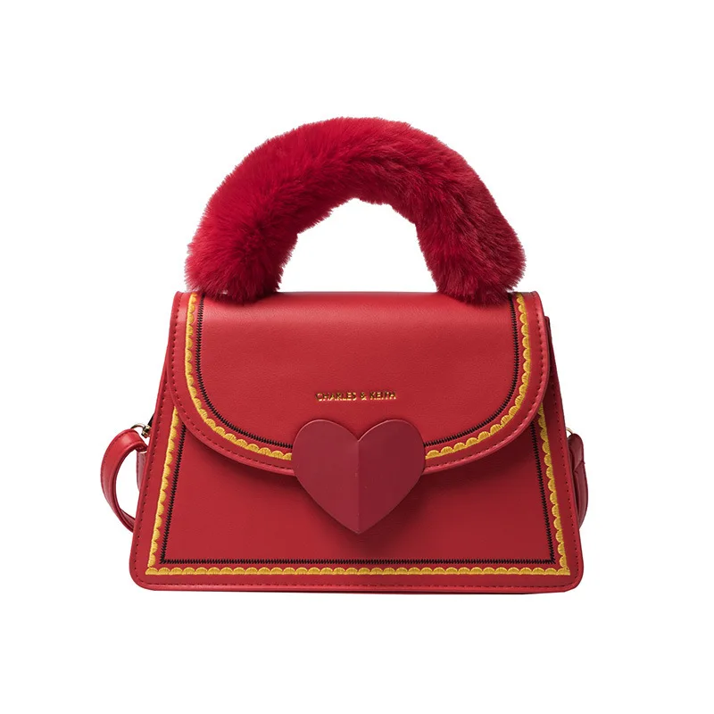 

New high-quality ladies handbags 2021 Korean version of the trendy shoulder bag net red fashion embroidery thread messenger bag
