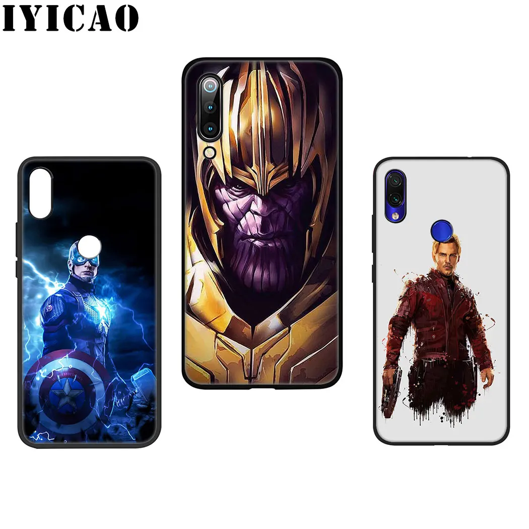 Мягкий силиконовый чехол IYICAO MARVEL Avengers Hero для Xiaomi 9 8 SE A2 Lite A3 9T Pro A1 CC9 5X 6X MAX 3 F1 |