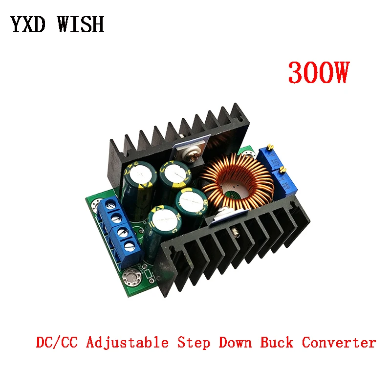 DC/CC Регулируемый 0 2 9A 300W DC модуль ldo понижающего преобразователя 5 40 В до 1 35 в