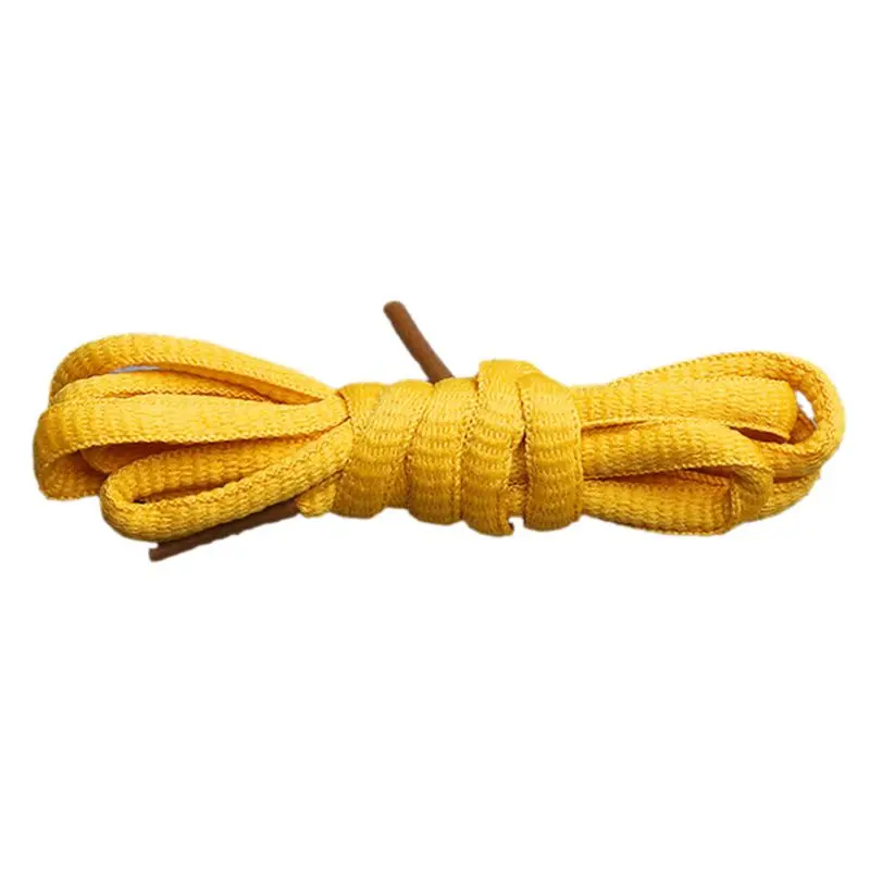 Gold yellow 1 пара мужские женские цветные эластичные круглые шнурки для ботинок детские мокасины для взрослых шнурки 19 цветов - Цвет: Gold yellow