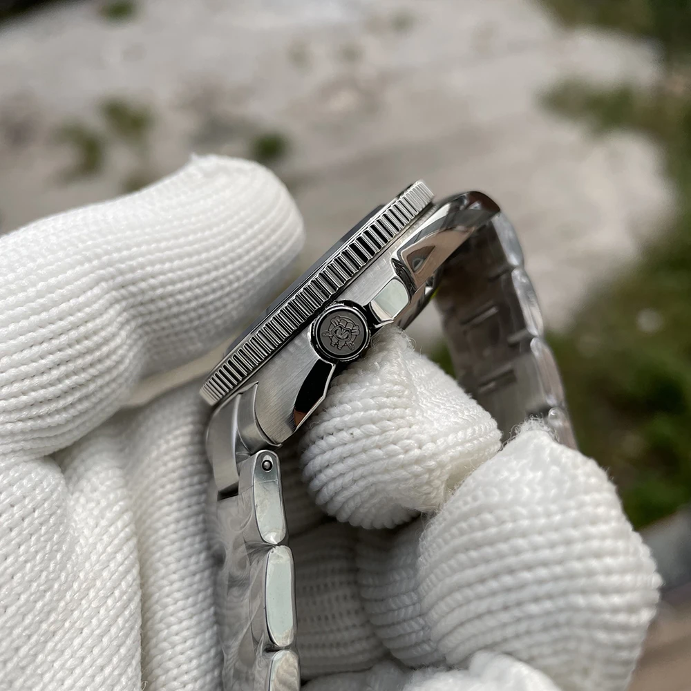 Скидка Новое поступление, водонепроницаемые часы для дайвинга из нержавеющей стали SD1980, 44 мм, 200 м, сапфировое стекло NH35, автоматические часы для да...