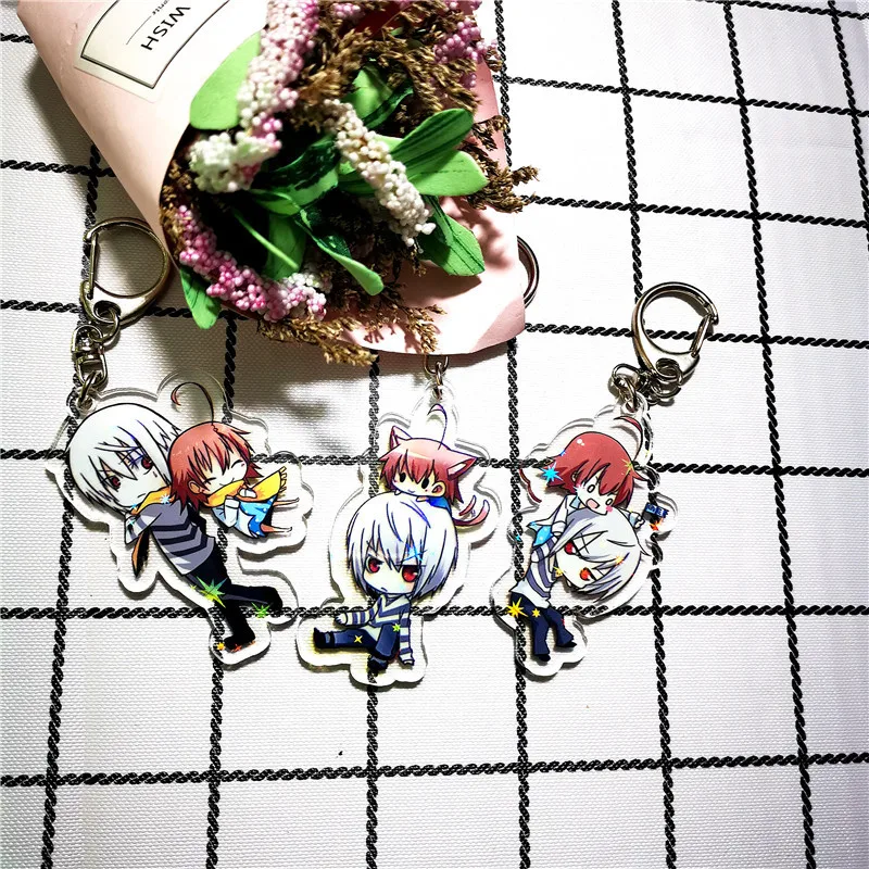 

Toaru Kagaku no Accelerator Misaka Mikoto Accelerator Acrylic Figure keychain Keyring Decoration Collection Model Toy Cosplay