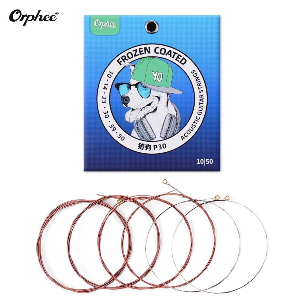Orphee Акустическая гитара для игры в стиле фолк набор струн гитарные струны Никель