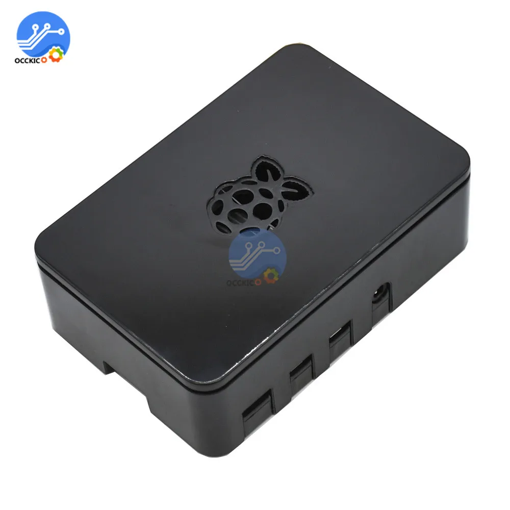 Черный Для Raspberry Pi 4 корпус абс коробка V4 оболочка для Raspberry Pi 4 защитная крышка Черный Белый прозрачный - Цвет: Черный