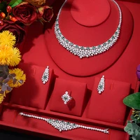 missvikki famous brand 4pcs cute cz luxury african jewelry set for women wedding party zircon crystal dubai bridal jewelry sets
