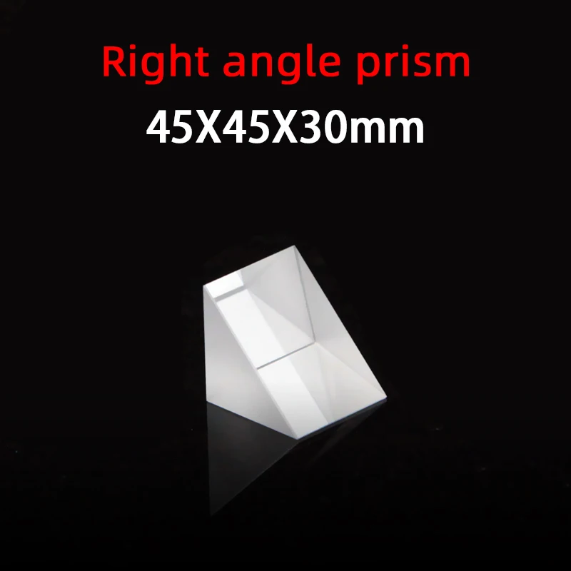 

45*45*30 Right Angle Prism Material K9 Refraction Prism Optical Glass Reflective Prism Factory Customization