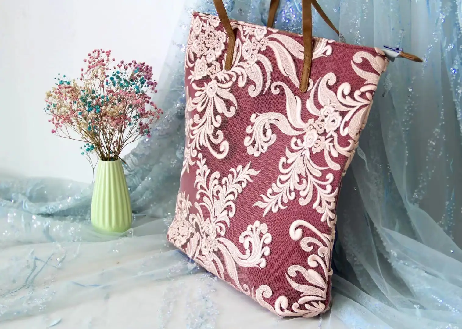 Холщовая Сумка с вышивкой для женщин Модный женский кожаный ранец на плечо