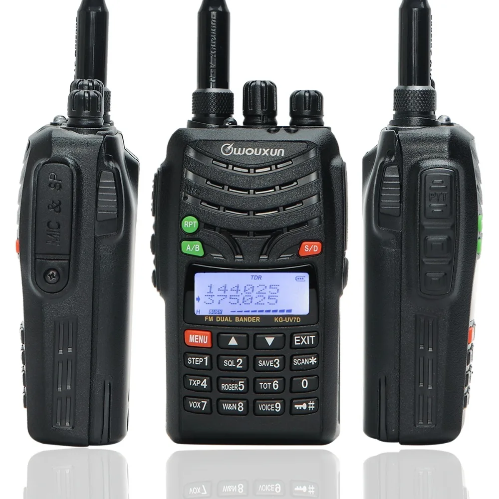 WOUXUN KG-UV7D 136-174/375-512mhz 7W высокомощный любительский переносной любительский радиоприёмник рация обновление KG-UVD1P KG-UV6D