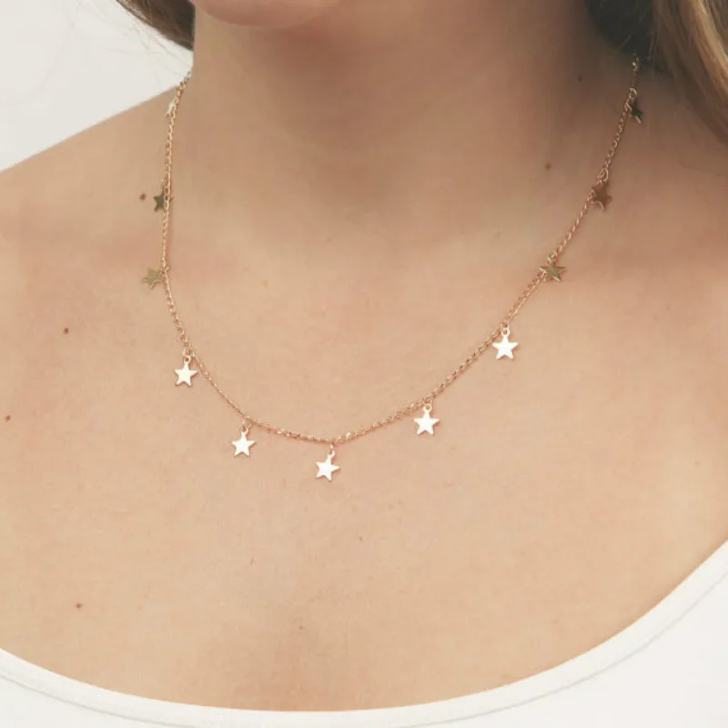 

fashion Stainless Steel Chain Necklace For Man Women Gold Silver Color For Pendant Pentagram Donot Fade Jewelry