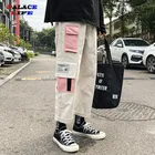 Брюки мужские спортивные с вышивкой, тренировочные штаны в стиле хип-хоп, повседневные Джоггеры в Корейском стиле, уличная одежда