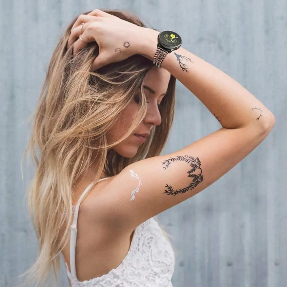 

20mm 22mm woman Watch strap for samsung galaxy gear s3 band pink bracelet correa stainless steel buckle galaxy 46mm huawei gt