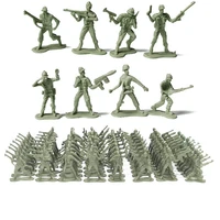 mini gift accessories soldier model set kit toddler army men kids toy figures tanks children play static with map for children