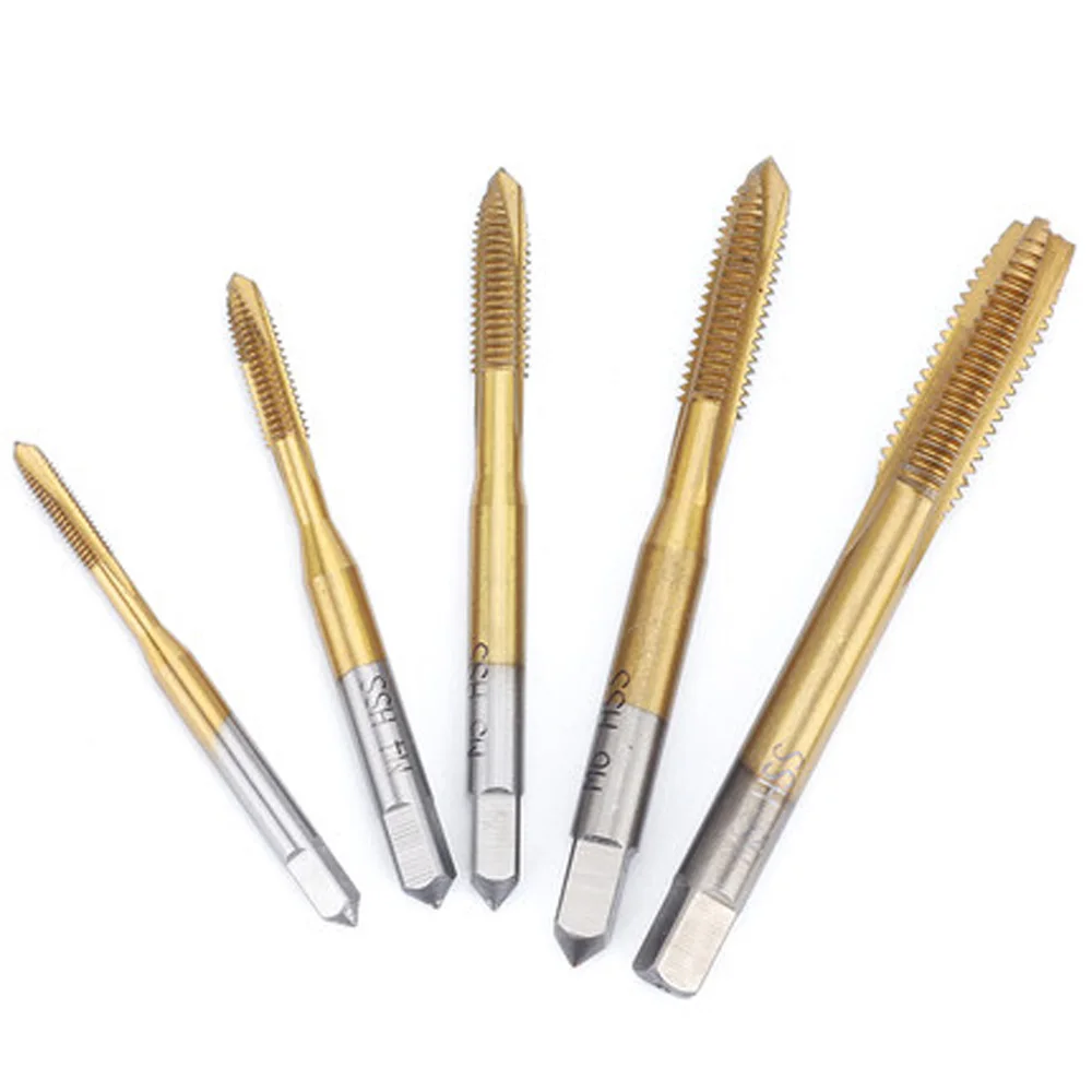 

Titanium Screw Tip Machine Tap M3/M4/M5/M6/M8 HSS Thread Hole Opener Tool
